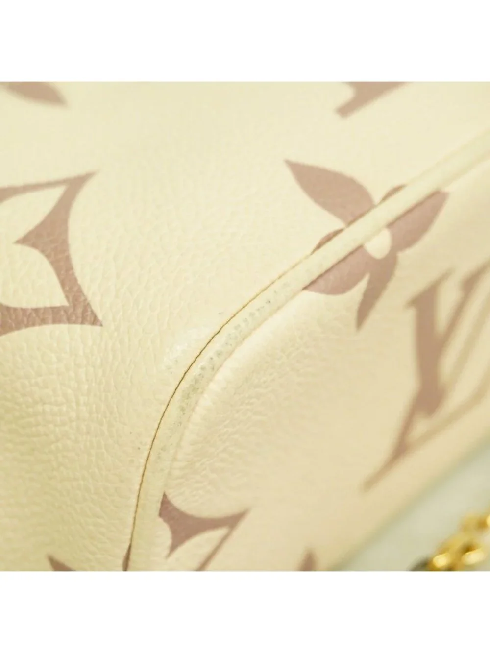 Louis Vuitton Vanity Bag Monogram Empreinte Bicolor PM Cream Bois Droz 2-Way
